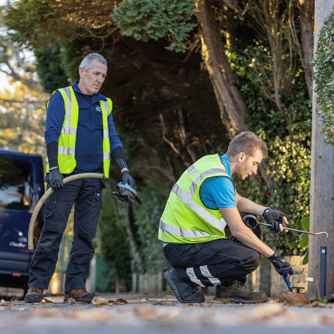 Bournemouth water staff working on the water network