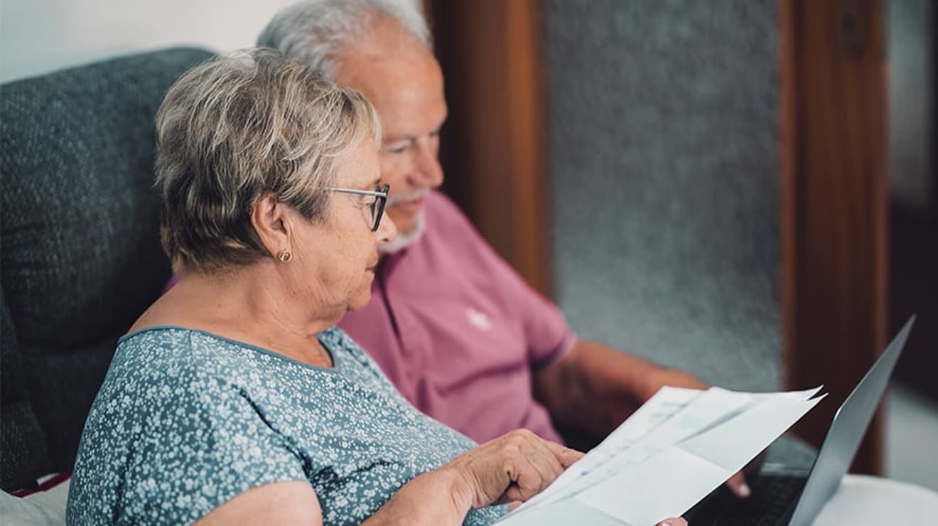 Two customers paying their bournemouth water bill
