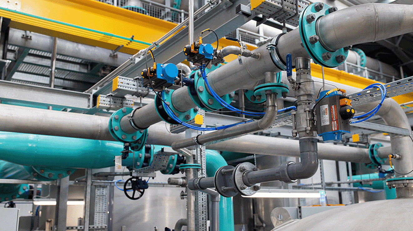 Image of inside Mayflower treatment works