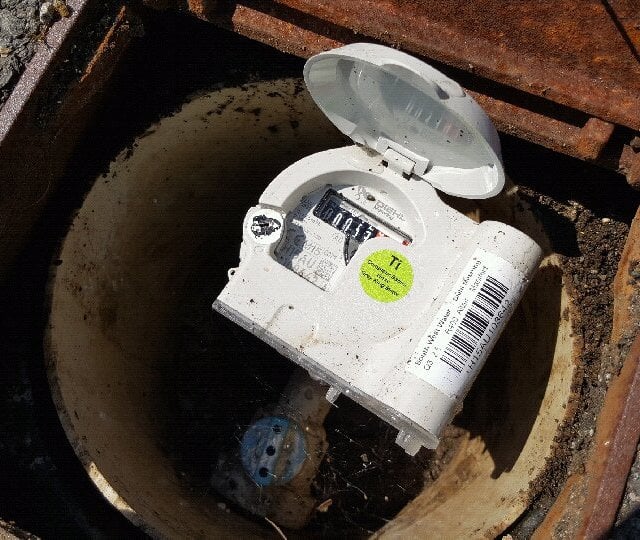 water meter in ground