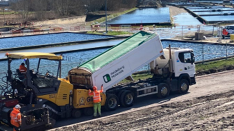 Equipment delivery at Knapp Mill